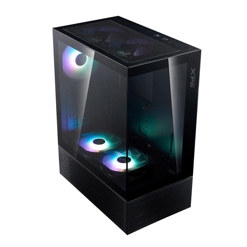 Gabinete XPG Gaming Invader X Mini Black (INVADERXMINIMT-BKCWW)