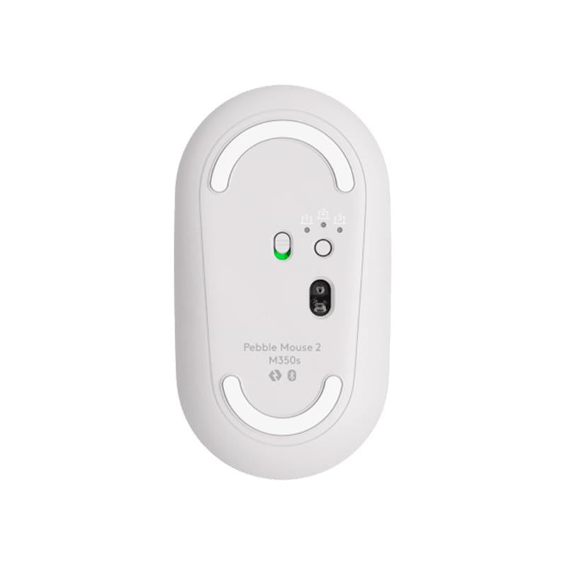 Mouse Logitech Pebble 2 M350s Inalámbrico - Bluetooth - Blanco -  910-007047