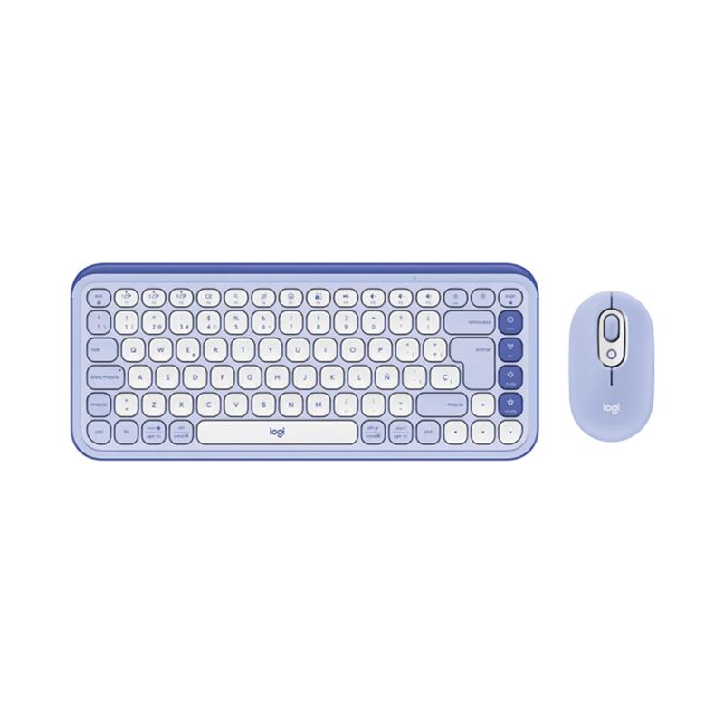 Teclado + Mouse inalámbrico Logitech Pop Icon Lila 920-013054