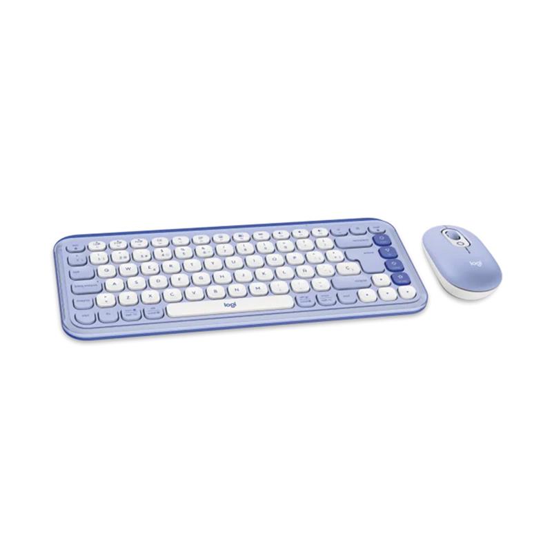 Teclado + Mouse inalámbrico Logitech Pop Icon Lila 920-013054