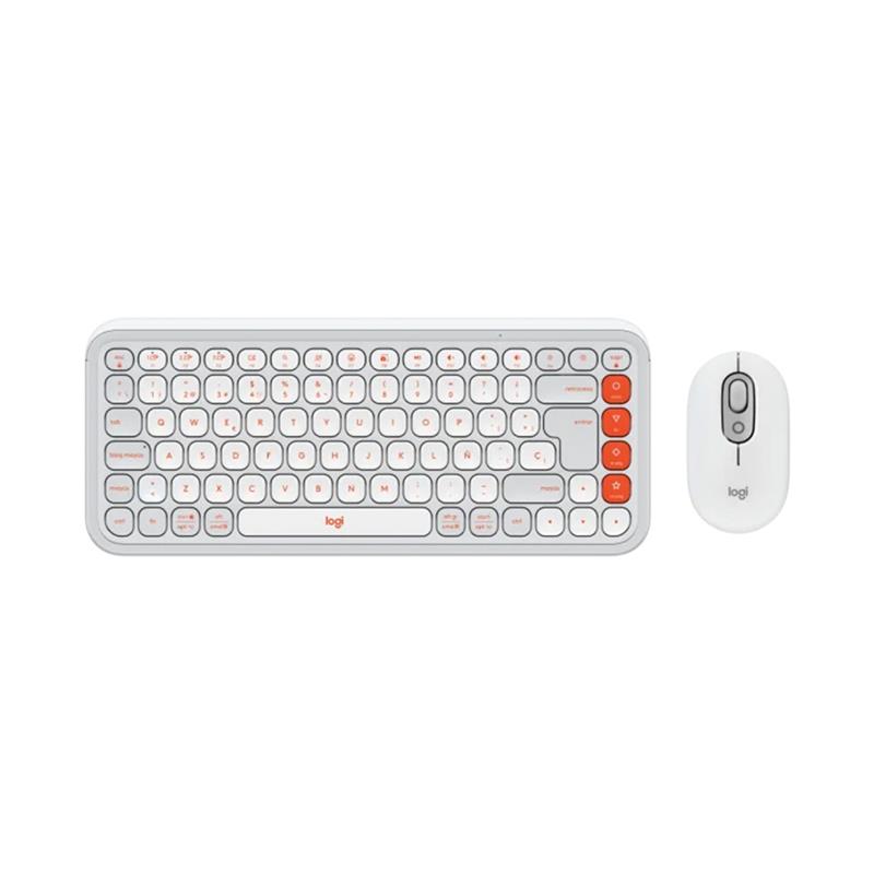 Teclado + Mouse inalámbrico Logitech Pop Icon White 920-013055